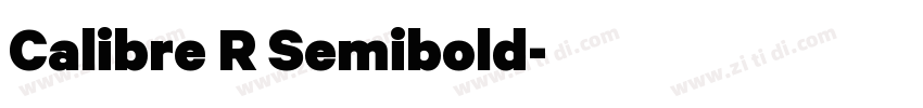 Calibre R Semibold字体转换